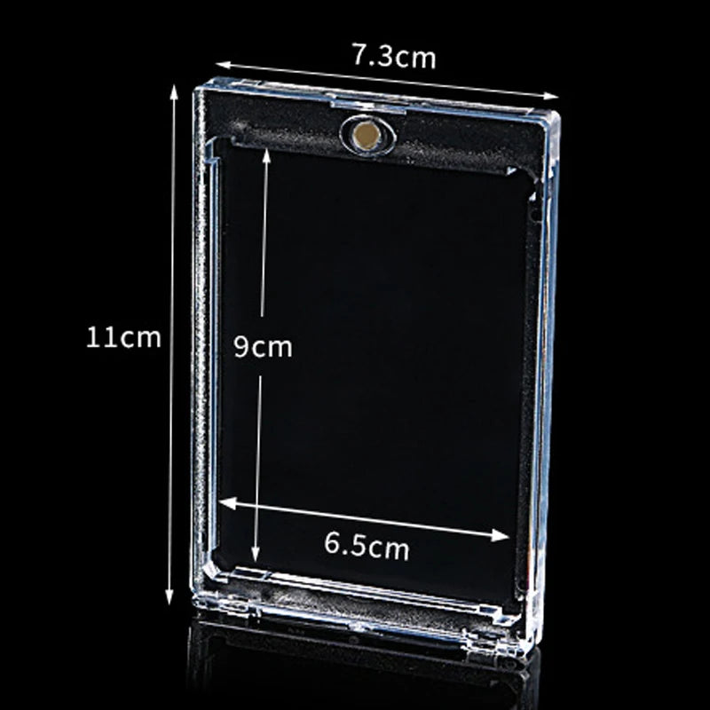 35PT Magnetic Clear Card Holder Protective Display Case – For Idol Photos, Sports Cards, Trading Cards & Collectibles