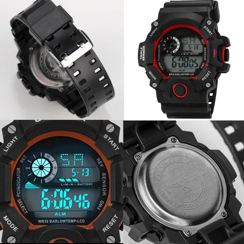 Men's/Miltary Sports Electronic Waterproof Digital Wristwatch