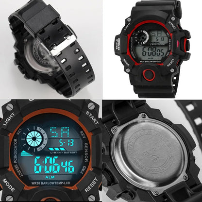 Men's/Miltary Sports Electronic Waterproof Digital Wristwatch