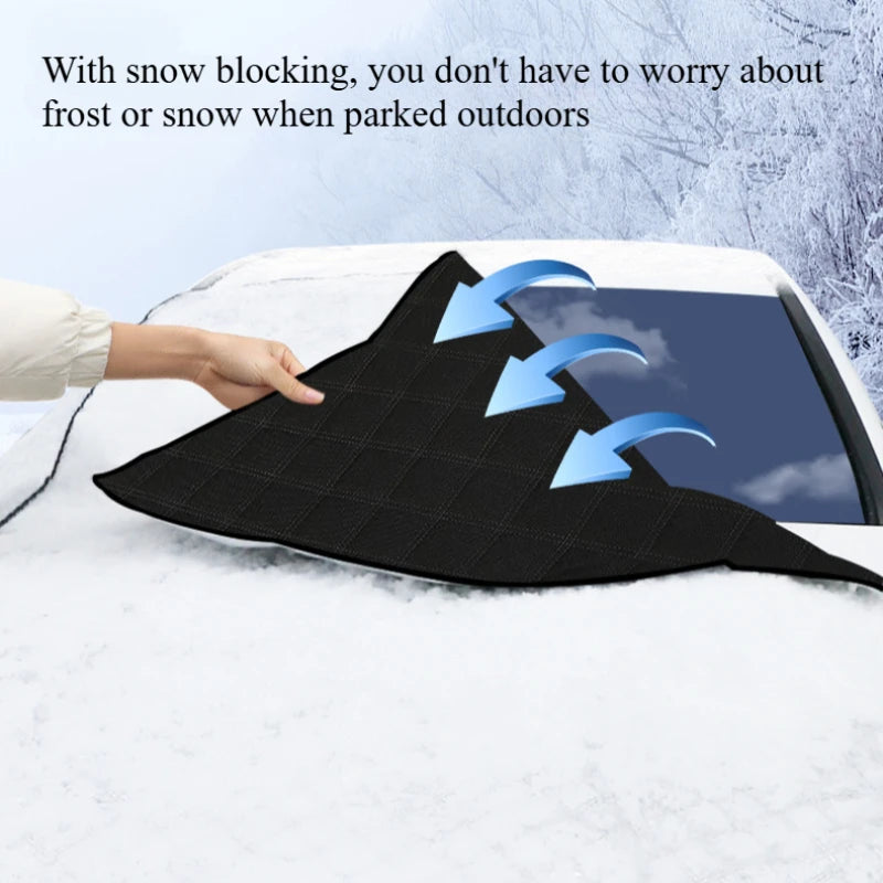 Car Rain Cover & Hail Protector – Waterproof Anti-UV 5-Layer Grid Design Hook Installation