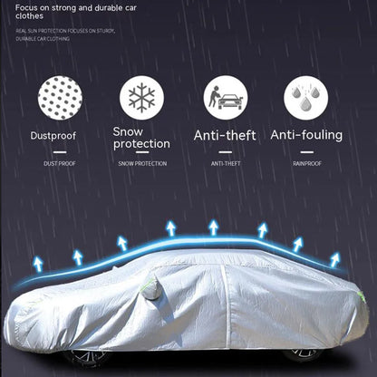 Full Vehicle Car Cover Dacron – Universal Fit, UV & Sun Protection, Heat Insulation, Scratch & Environmental Protection