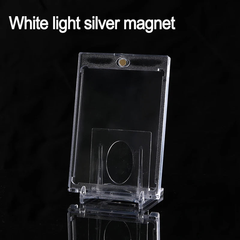 35PT Magnetic Clear Card Holder Protective Display Case – For Idol Photos, Sports Cards, Trading Cards & Collectibles