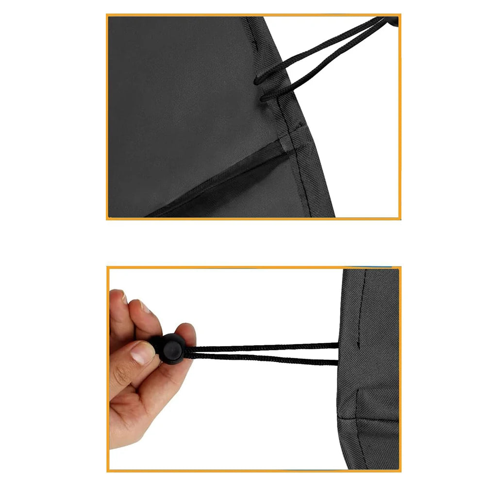 Backyard Woodfire Grill Cover Black – Weather-Resistant BBQ Protection Durable Oxford Fabric