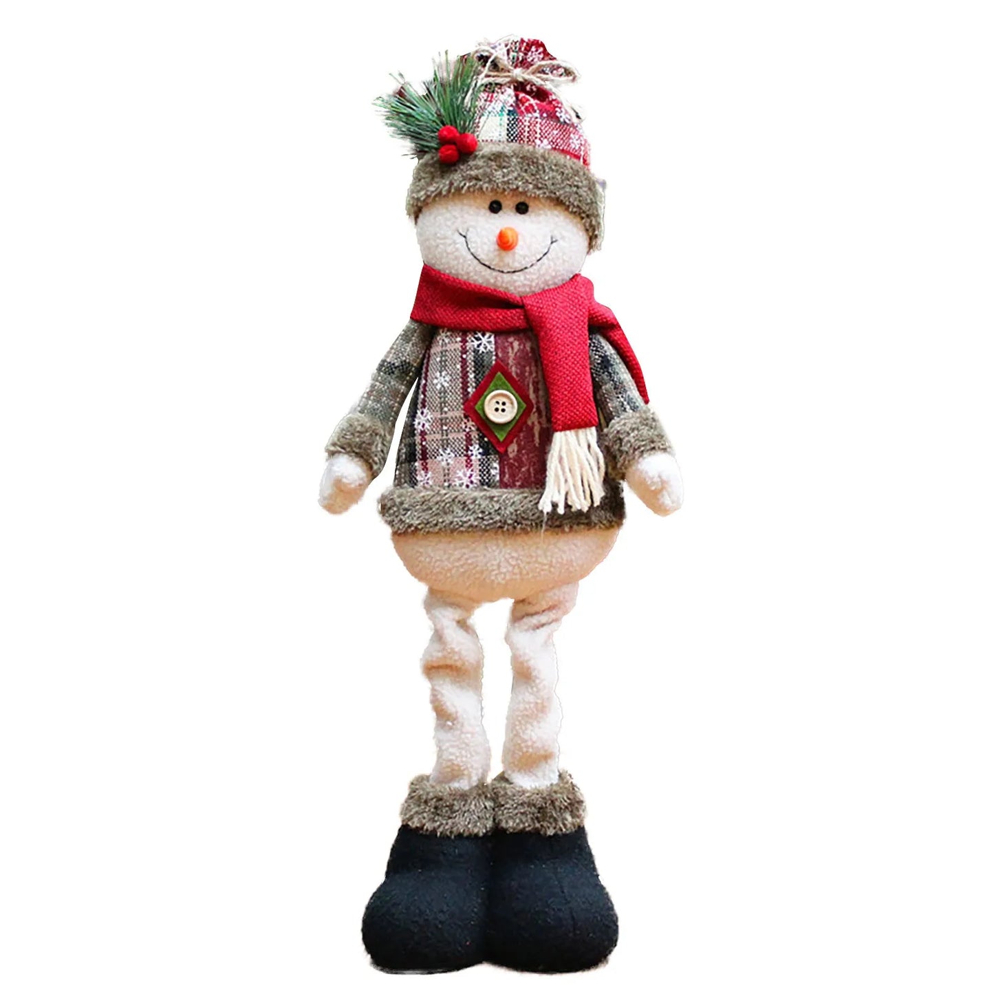 Christmas Doll Standing Figurine – Merry Xmas Home Holiday Decoration 50 cm