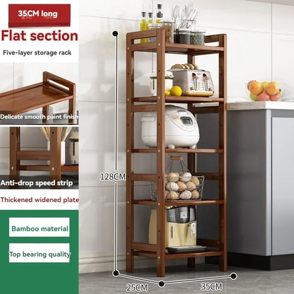 Kitchen Shelf Rack Floor Standing Multi-Layer