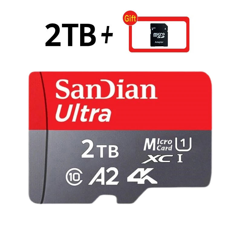 SanDian Ultra MicroSD Card – High-Speed V10 Memory Card 2TB/1TB/512GB/256GB