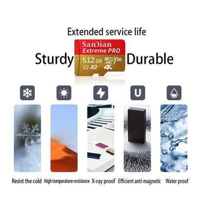 SanDian Ultra MicroSD Card – High-Speed V10 Memory Card 2TB/1TB/512GB/256GB