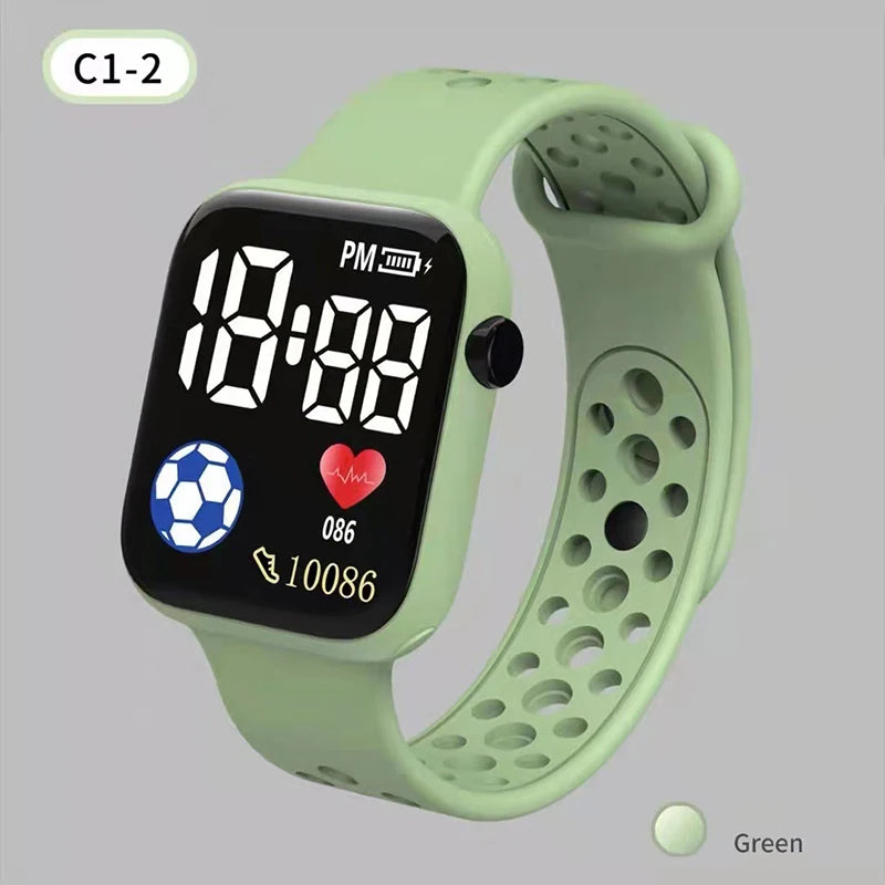 2025 LED Digital Watch For Kids Boys/Girls Sports Waterproof Silicone Digital Casual Children's Electronics