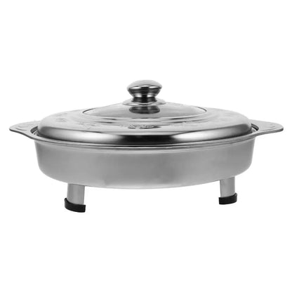 Multifunctional Stainless Steel Portable Buffet Chafing Dish – Hot Pot Tray with Handle