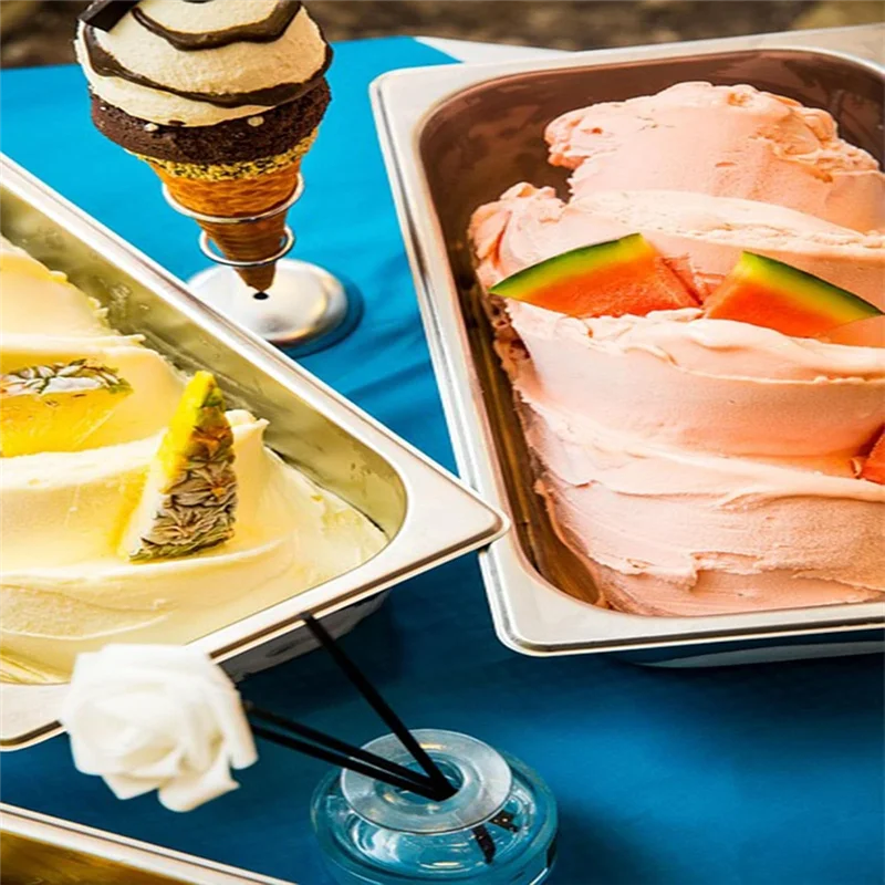 4-Pcs Half-Size Stainless Steel Steam Table Pans – 2.5 Inch Deep Catering Food Pan