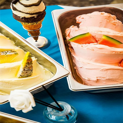 4-Pcs Half-Size Stainless Steel Steam Table Pans – 2.5 Inch Deep Catering Food Pan