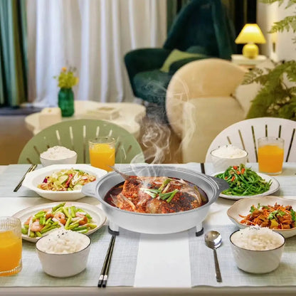 Multifunctional Stainless Steel Portable Buffet Chafing Dish – Hot Pot Tray with Handle