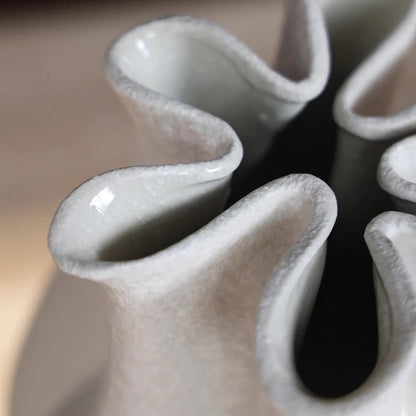 Modern Ceramic Tabletop Vase – Light Luxury Decorative Flower Vase