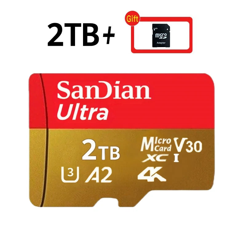 SanDian Ultra MicroSD Card – High-Speed V10 Memory Card 2TB/1TB/512GB/256GB