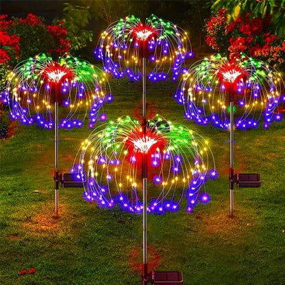 Solar Star Firework Lights Outdoor – Waterproof LED Garden Lights for Patio, Lawn, Pathway, Xmas Decor