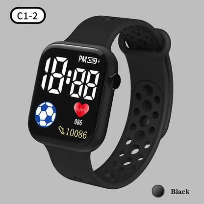 2025 LED Digital Watch For Kids Boys/Girls Sports Waterproof Silicone Digital Casual Children's Electronics