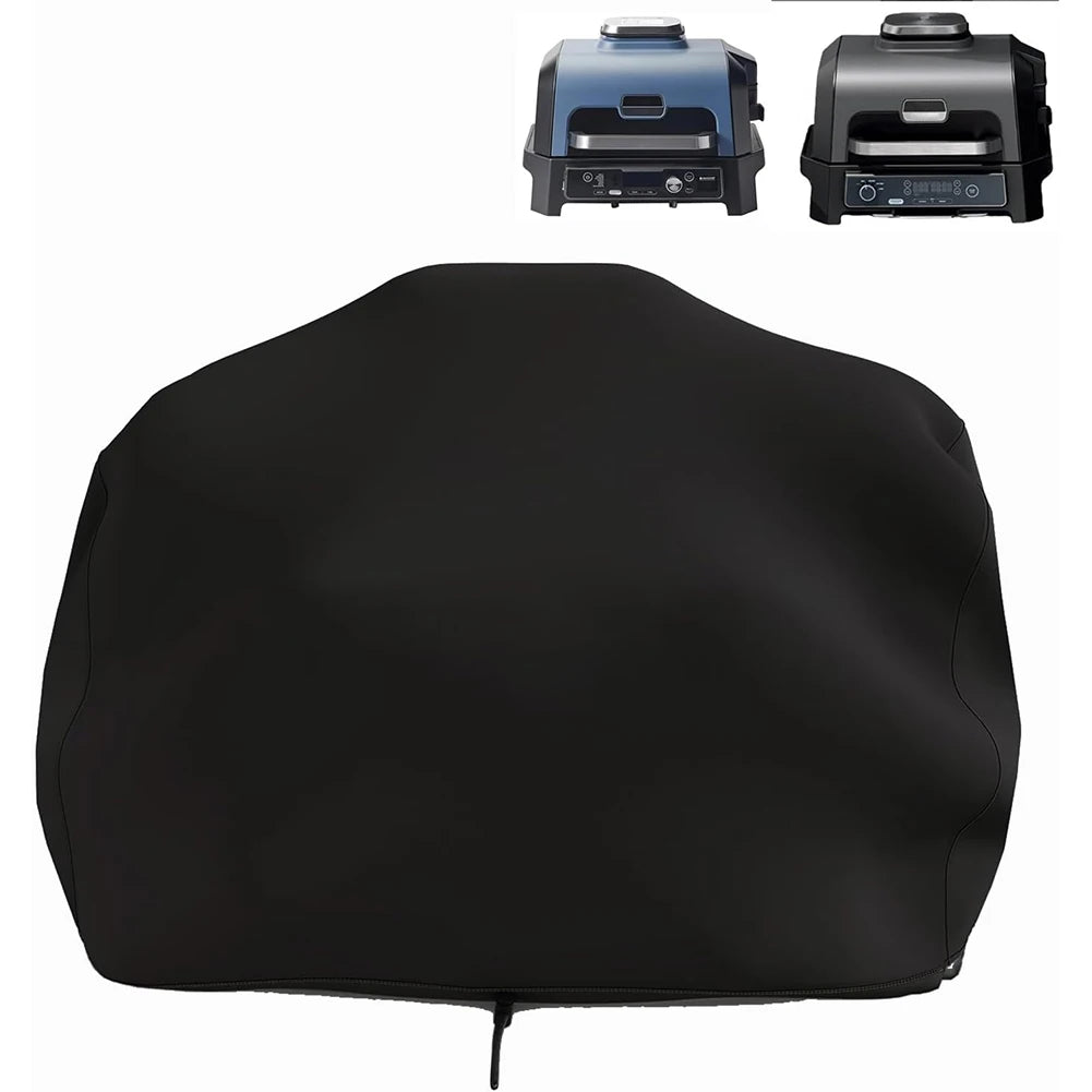 Backyard Woodfire Grill Cover Black – Weather-Resistant BBQ Protection Durable Oxford Fabric