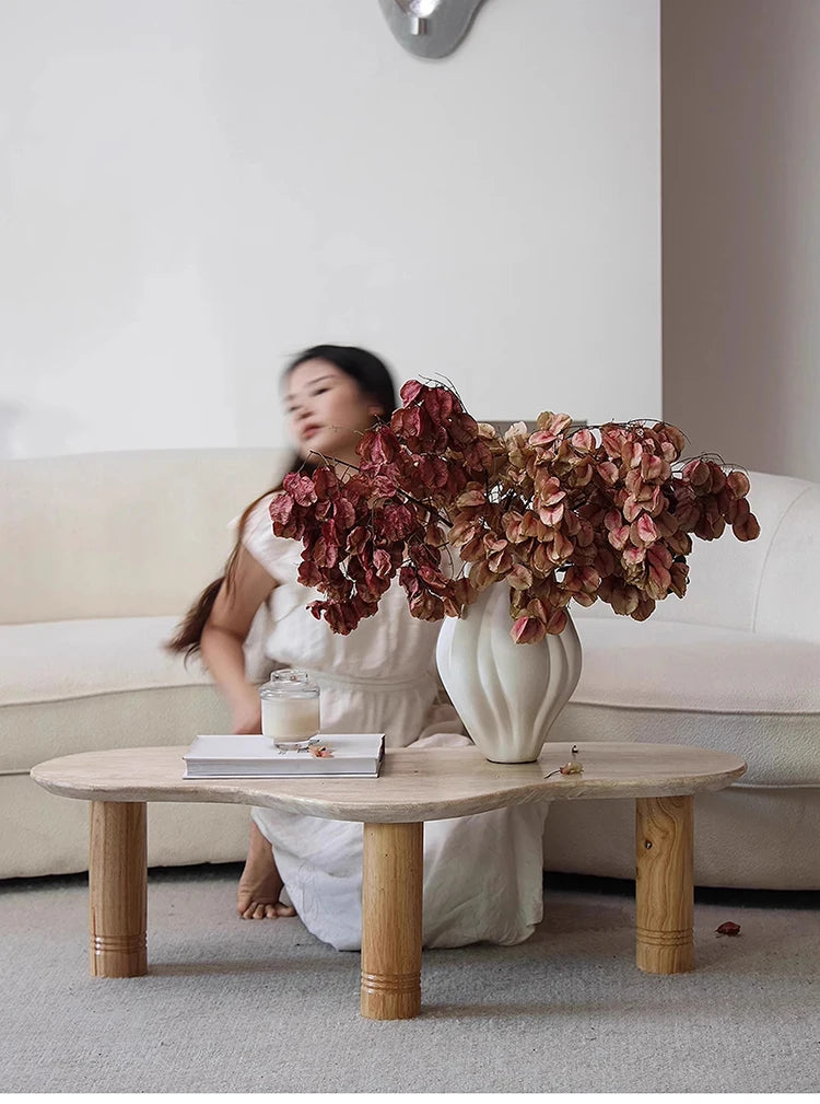 Modern Ceramic Tabletop Vase – Light Luxury Decorative Flower Vase