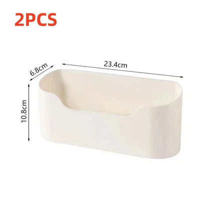 Wall-mounted Adhesive Storage Rack Multifunctional for Kitchen/Bathroom/Bedroom