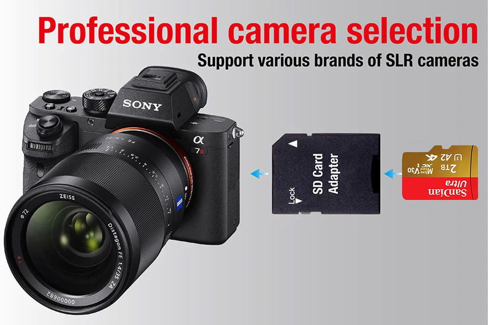 SanDian Ultra MicroSD Card – High-Speed V10 Memory Card 2TB/1TB/512GB/256GB