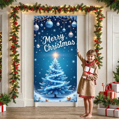 Christmas Decorations Background Hanging Supplies – Festive Xmas Banner & Backdrop for Home & Party Decor