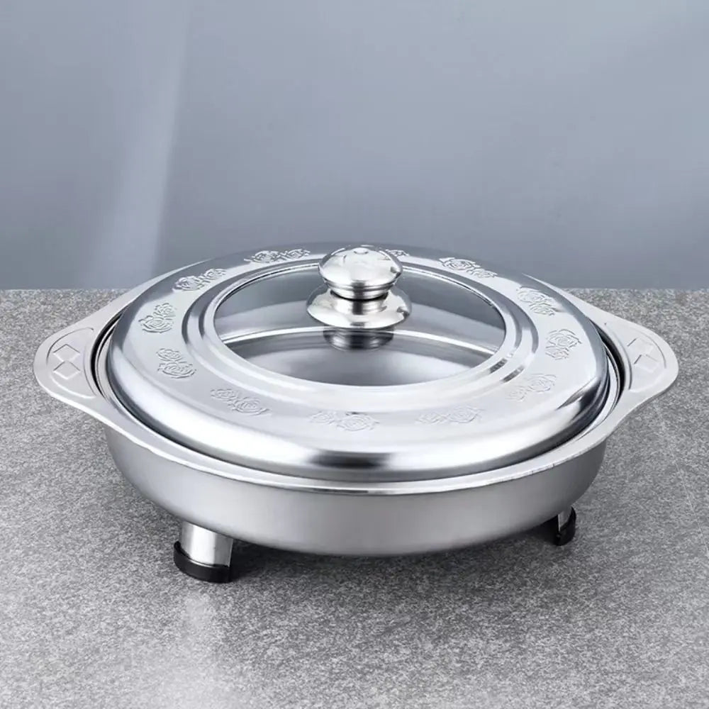 Stainless Steel Portable Buffet Chafing Dish – Detachable Legs, Handle & Multiuse Tray