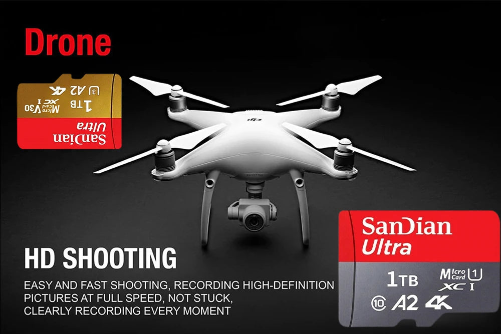 SanDian Ultra MicroSD Card – High-Speed V10 Memory Card 2TB/1TB/512GB/256GB