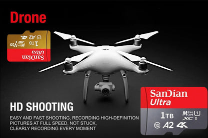 SanDian Ultra MicroSD Card – High-Speed V10 Memory Card 2TB/1TB/512GB/256GB