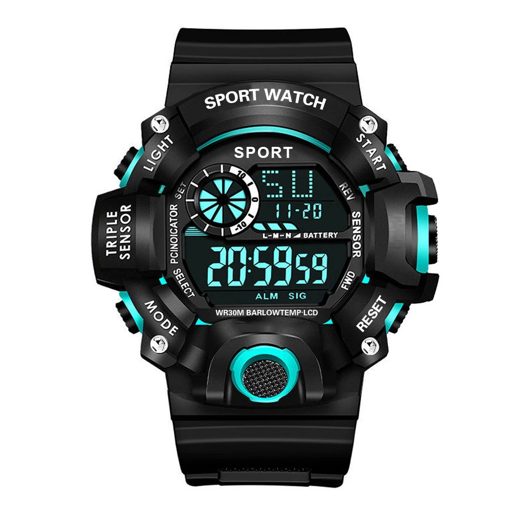 Men's/Miltary Sports Electronic Waterproof Digital Wristwatch