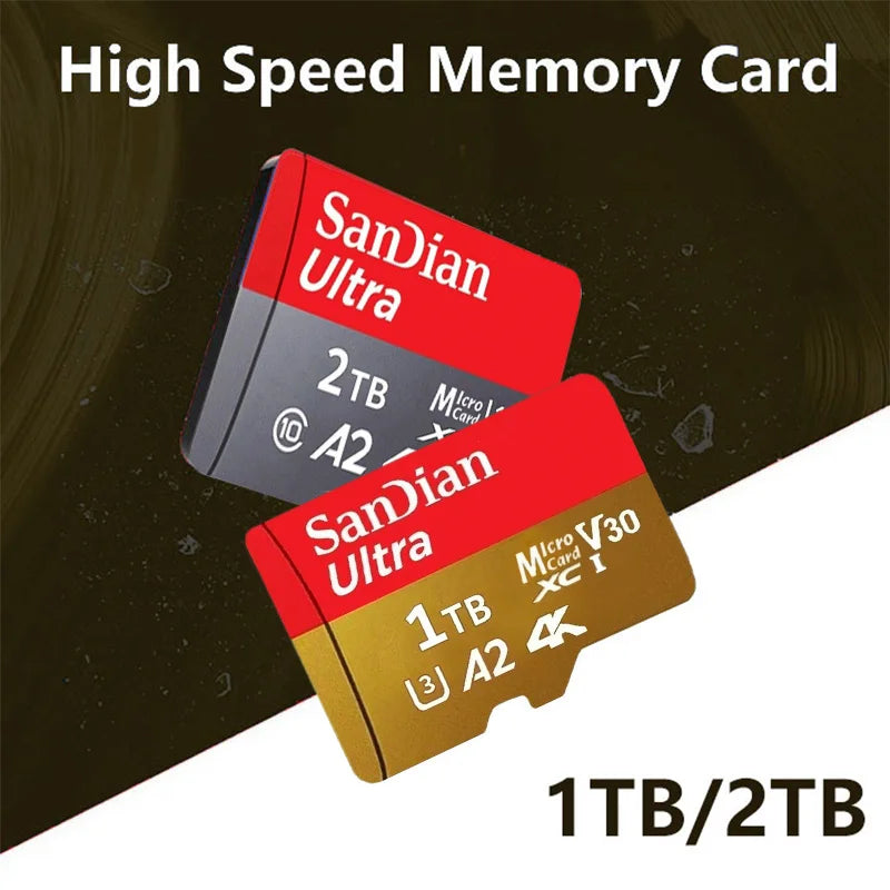 SanDian Ultra MicroSD Card – High-Speed V10 Memory Card 2TB/1TB/512GB/256GB