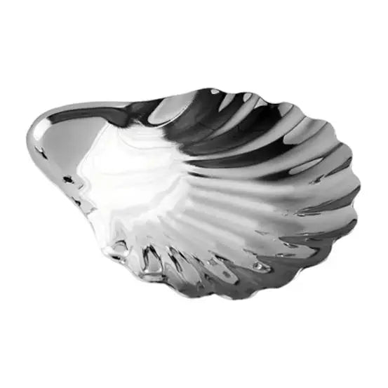 Stainless Steel Shell Plate – Fruit, Snack, Dessert & Cheese Dish, European Style