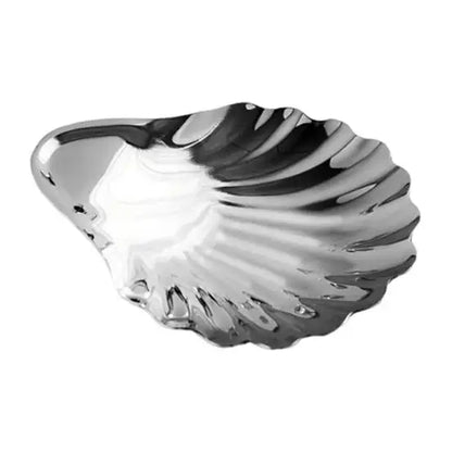 Stainless Steel Shell Plate – Fruit, Snack, Dessert & Cheese Dish, European Style