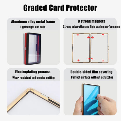 Aluminum Alloy Graded Card Protect Cases For PSA CGC BGS Graded Trading Cards