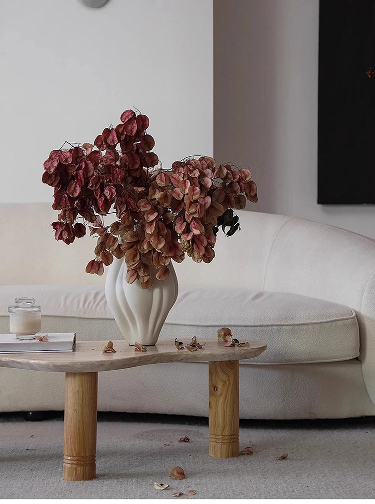 Modern Ceramic Tabletop Vase – Light Luxury Decorative Flower Vase