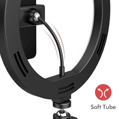 Adjustable LED Ring Light for Photography & Streaming | USB, 3 Sizes, 3 Light Modes