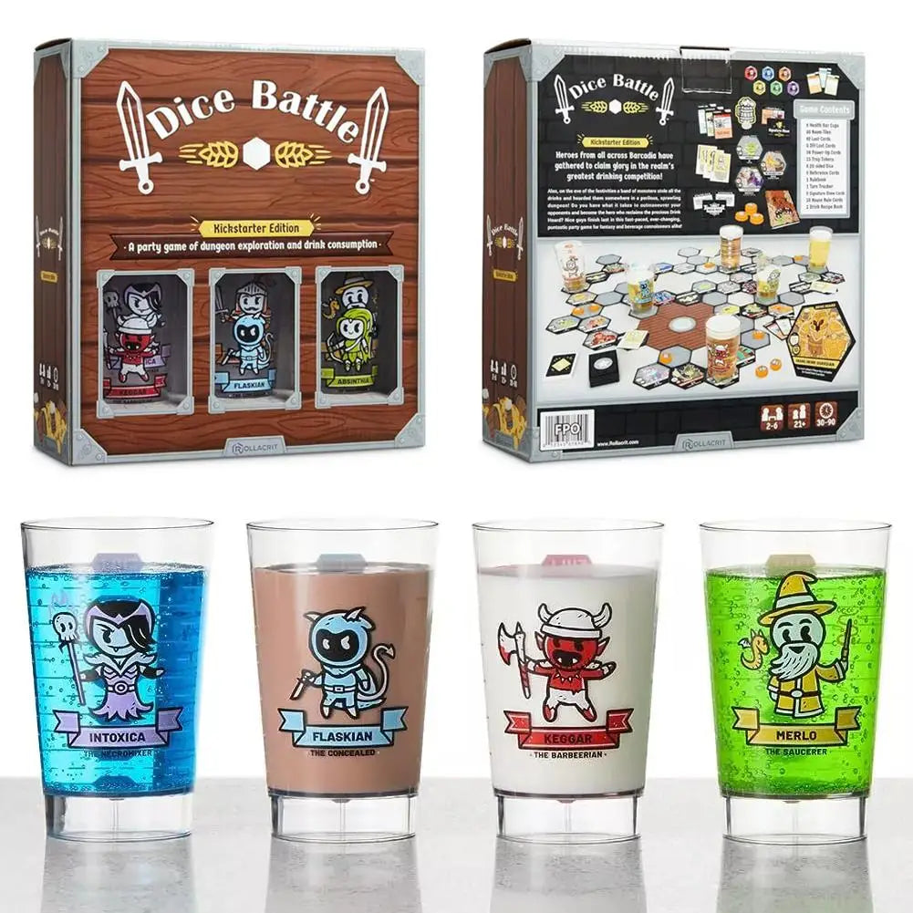 Heroes of Barcadia Board Game – Adult Party Strategy Game Tile-Based Dungeon & Drinking Adventure