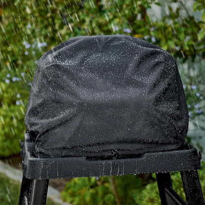 Backyard Woodfire Grill Cover Black – Weather-Resistant BBQ Protection Durable Oxford Fabric