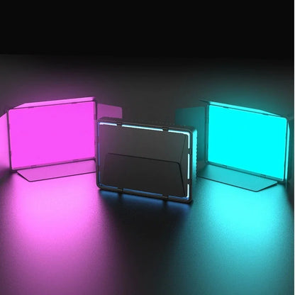RGB LED Photo Light Portable Bi-Color 3200K-5600K Video Lamp with Built-in Battery