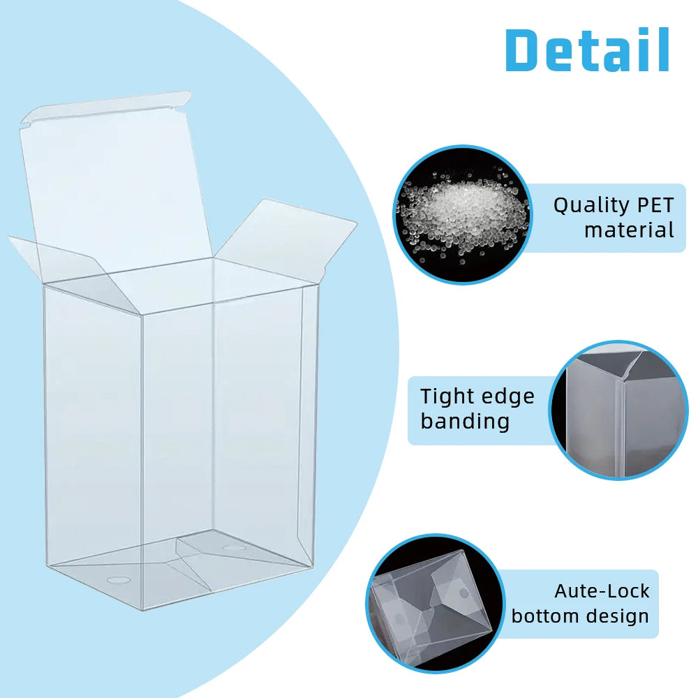 Clear 4″ Funko Pop Protector – Hard PET Plastic Display Case for Trading / Funko Figures