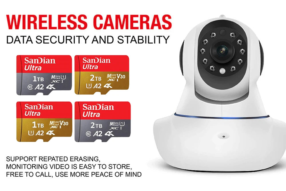 SanDian Ultra MicroSD Card – High-Speed V10 Memory Card 2TB/1TB/512GB/256GB