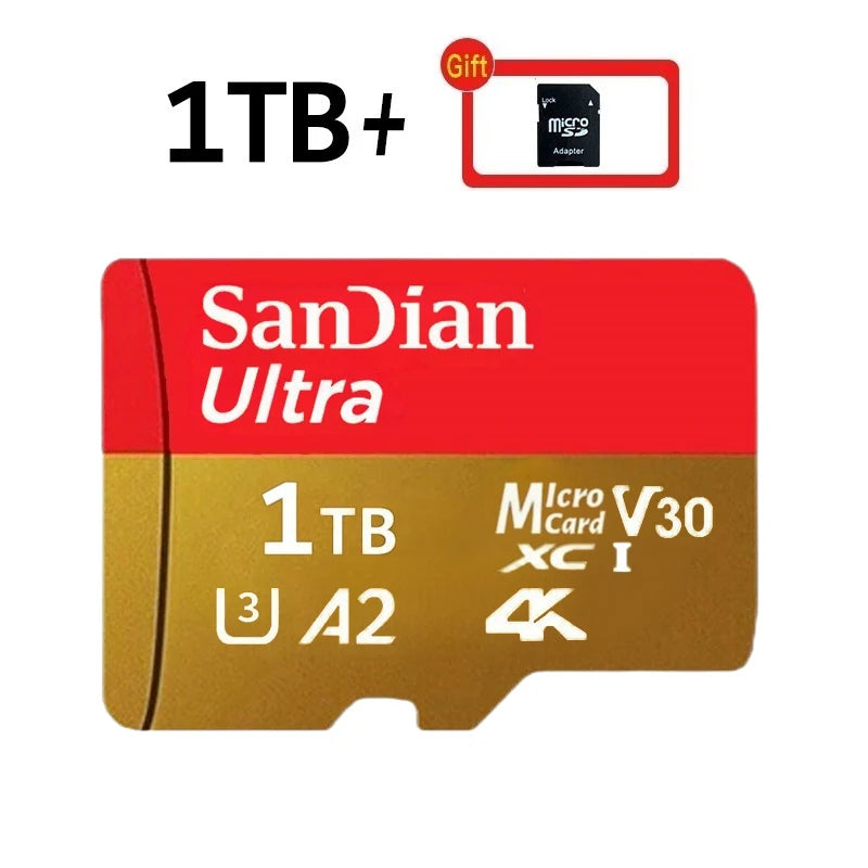 SanDian Ultra MicroSD Card – High-Speed V10 Memory Card 2TB/1TB/512GB/256GB