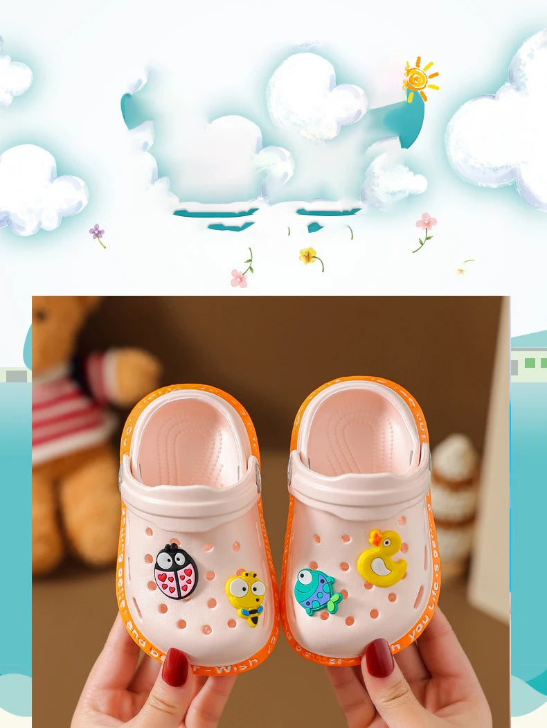 Cute Children's Soft Soled Anti-Slip Flip Flops for Indoor/Outdoor