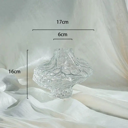 Vase in The Ancient Style Canyon Glass Thickened Creative Senior Sense of Home Decoration Valley Flower