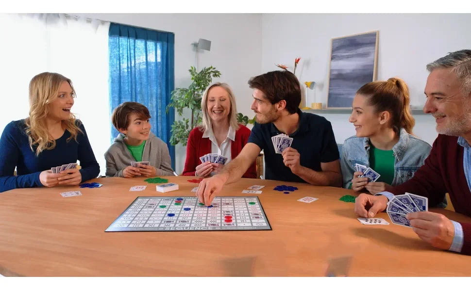 Sequence Strategy Game – Large Board, 2–12 Players, Family & Party Game