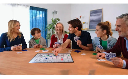 Sequence Strategy Game – Large Board, 2–12 Players, Family & Party Game