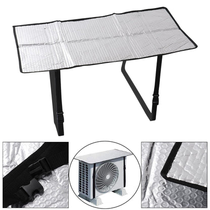 Outdoor Air Conditioner Cover – Sunshade Waterproof Aluminum Foil Insulation 94.5x47cm