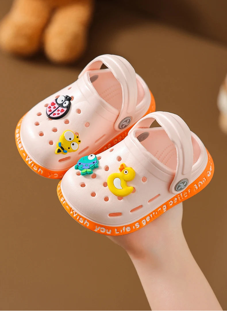 Cute Children's Soft Soled Anti-Slip Flip Flops for Indoor/Outdoor