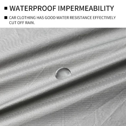 Outdoor Car Cover Silver Dacron – Universal Sedan, UV, Snow, Sun, Dust & Waterproof Protection