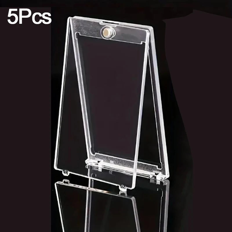 1-10 Pcs Clear Magnetic Card Holder Protective Case for Sports Trading Cards