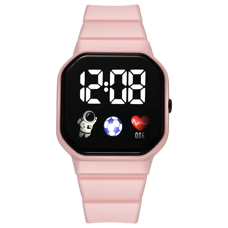 2025 LED Digital Watch For Kids Boys/Girls Sports Waterproof Silicone Digital Casual Children's Electronics